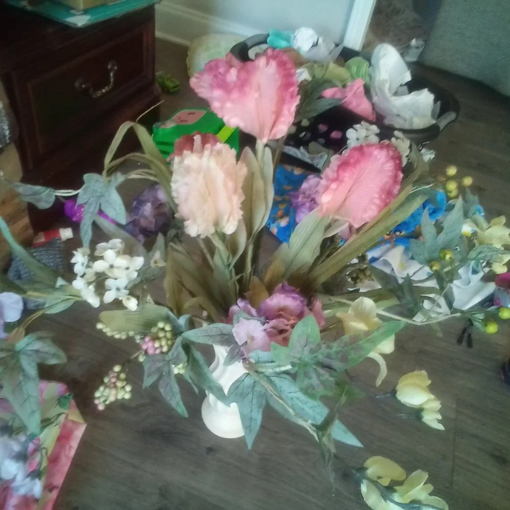 👵EUC Haeger VINTAGE FLOWER ARRANGEMENT